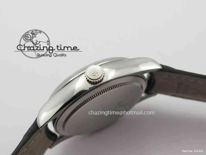 0217 Cellini Date VF Best Edition SS Black Dial Stick Markers On Black Leather Strap A Lightweight 3725